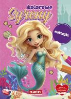 Okładka książki Kolorowe syreny z naklejkami