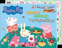 Okładka książki Kolorowe zabawy z przyjaciółmi. Świnka Peppa. Czas na kolor