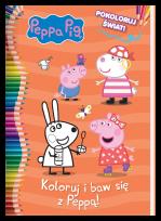 Okładka książki Koloruj i baw się z Peppą. Pokoloruj świat. Świnka Peppa