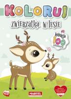 Okładka książki Koloruj Zwierzątka w lesie