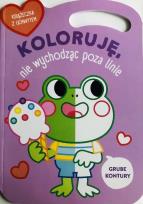 Okładka książki Koloruję bez wychodzenia poza linie Żabka