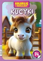 Okładka książki Koloruję i naklejam, Kucyki