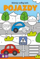 Okładka książki Koloruję według kodu Pojazdy