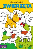 Okładka książki Koloruję według kodu Zwierzęta