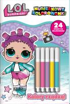 Okładka książki Kolory rządzą!. L.O.L. Surprise! OMG. Numerkowe kolorowanki
