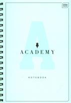 Opakowanie Kołozeszyt B5 w kratkę 100 kartek Academy Pastel