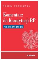 Okładka książki Komentarz do Konstytucji RP art. 198, 199, 200, 20