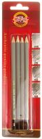 Opakowanie Komplet 4 ołówków grafitowych Gold Star 1860/4 na blistrze (HB, 2B, 4B, 6B)