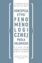 Okładka książki Koncepcja etyki fenomenologicznej Paola Valoriego