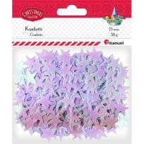 Opakowanie Konfetti Gwiazdki 19mm 30g bladoróżowe