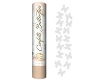 Opakowanie Konfetti pneumatyczne białe motylki 30cm