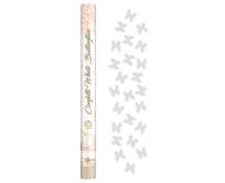 Opakowanie Konfetti pneumatyczne Motylki papierowe białe 60cm