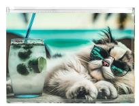 Opakowanie Koperta A4 PP z nadrukiem zip Chillout Cat