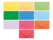 Opakowanie Koperta kolorowa mini (100szt)