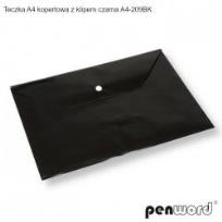 Opakowanie Koperta na dokumenty A4 z klipem czarna