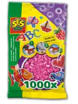 Opakowanie Koraliki do prasowanek różowe 1000 szt.