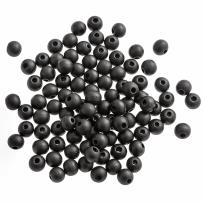 Opakowanie Koraliki drewniane 10mm 100szt matowa czerń