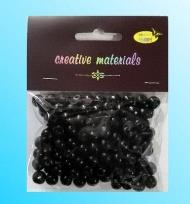 Opakowanie Koraliki drewniane czarne ok 26g ok150szt