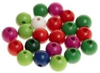 Opakowanie Koraliki drewniane do nawlekania 16mm 22szt