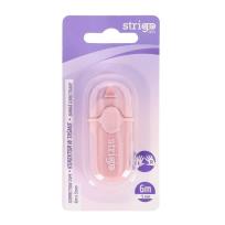 Opakowanie Korektor w taśmie mini 5mmx6m różowy STRIGO