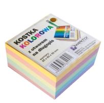 Opakowanie Kostka klejona kolor 85x85mm 5cm otwór na długopis