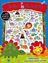 Okładka książki Kraina dinozaurów - 100 wypukłych naklejek