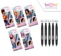 Opakowanie Kredka do oczu ze stempelkami do ozdabiania twarzy WOW mix wzorów