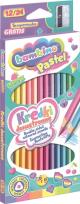 Opakowanie Kredki dwustronne trójkątne Bambino Pastel 12 sztuk/24 kolory