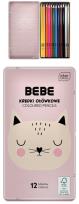 Opakowanie Kredki ołówkowe 12 kolorów BB Girl