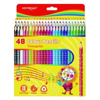 Opakowanie Kredki ołówkowe KEYROAD 48 kolorów trójkątne