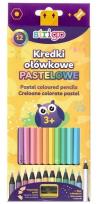 Opakowanie Kredki ołówkowe pastelowe Strigo 12 kolorów
