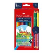 Opakowanie Kredki ołówkowe Wawel 12 kol + 3 FABER CASTELL
