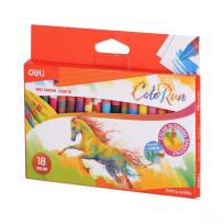 Opakowanie Kredki świecowe ColoRun 18 kolorów DELI