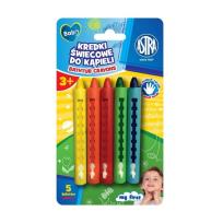 Opakowanie Kredki świecowe do kąpieli 5kol ASTRA
