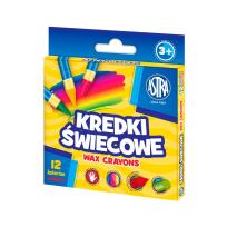 Opakowanie Kredki świecowe okrągłe Astra 12 kolorów