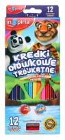 Opakowanie Kredki trójkątne 12 kolorów