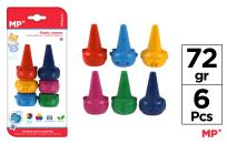 Opakowanie Kredki woskowe-kształt 6 kolorów