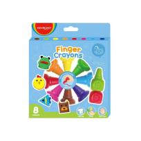 Opakowanie Kredki woskowe nakładane na palce 8 kolorów