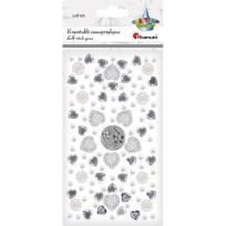 Opakowanie Kryształki samoprzylepne 118szt mix