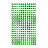 Opakowanie Kryształki samoprzylepne 6mm 260szt. light green