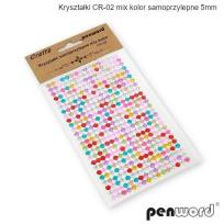 Opakowanie Kryształki samoprzylepne CR-02 mix kolor 5mm