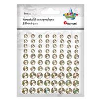 Opakowanie Kryształki samoprzylepne fasetowane złote 80szt