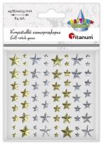 Opakowanie Kryształki samoprzylepne Gwiazdki mix 25szt
