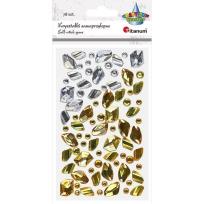 Opakowanie Kryształki samoprzylepne kamyki mix 79szt