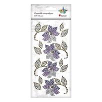 Opakowanie Kryształki samoprzylepne kwiaty 12szt