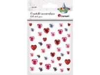Opakowanie Kryształki samoprzylepne Serca mix 40szt