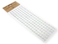 Opakowanie Kryształki samoprzylepne srebrne 10mm