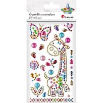 Opakowanie Kryształki samoprzylepne żyrafa i motyl + dekory