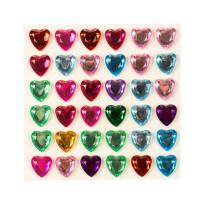 Opakowanie Kryształowe serduszka samoprzylepne 36szt