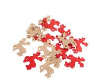 Opakowanie Kryształy z drewna samoprzylepne renifery 16szt